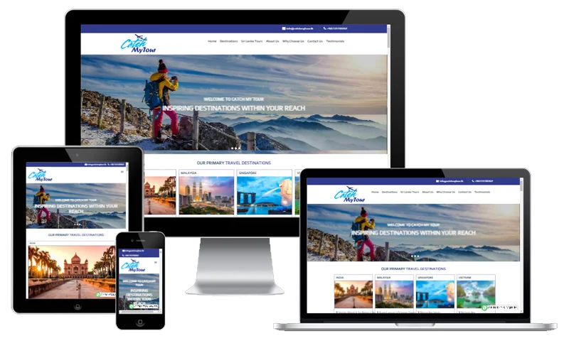Catch My Tour Pvt Ltd website screenshot