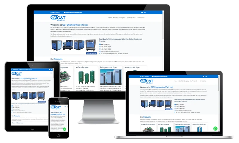C&T Engineering (Pvt) Ltd website screenshot