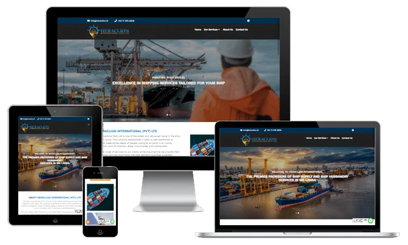 Heraclion International Pvt Ltd website screenshot