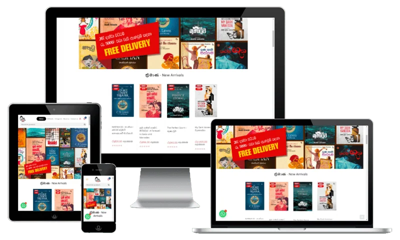 Thrimana Publications Online Bookstore website screenshot
