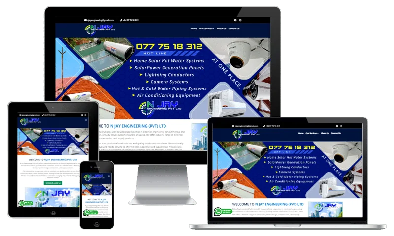 N Jay Engineering Pvt Ltd website screenshot