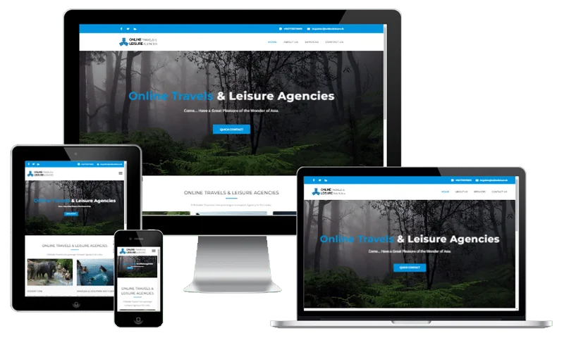 Online Travels & Leisure Agencies website screenshot