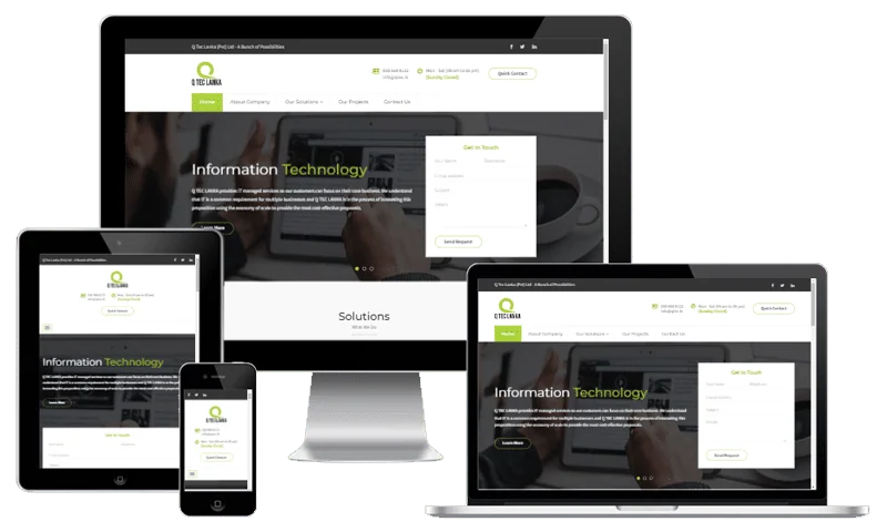 Q Tec Lanka (Pvt) Ltd website screenshot
