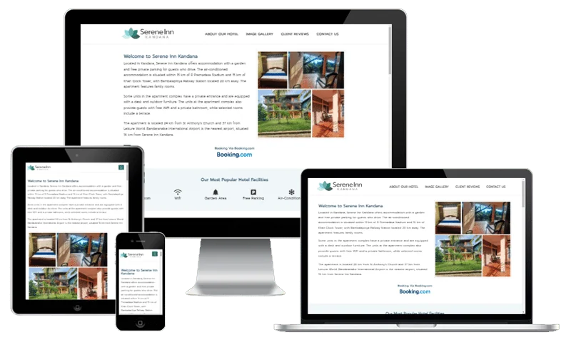 Serene Inn Kandana website screenshot