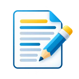 Article page and pencil representing SEO content writing